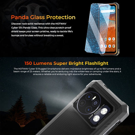 HOTWAV CYBER 13, IP68/IP69K Rugged Phone, 8GB+128GB, 10800mAh, 6.6 inch Android 14.0 Unisoc T606 Octa Core, Network: 4G, NFC, OTG
