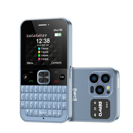 SERVO U700, 2.4 inch, MTK6261D, 58 Full Keyboards, Support Bluetooth, FM, NFC, Quick Dial, Flashlight, GSM, Quad SIM