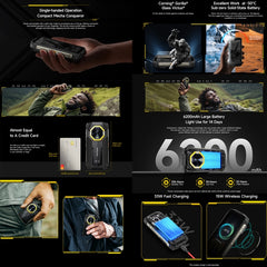 Ulefone Armor Mini 20 Pro, 8GB+256GB, IP68/IP69K Rugged Phone, 4.7 inch Android 14 MediaTek Dimensity 6300 5G Octa Core, Network: 5G, NFC, OTG, Armor Mini 20 Pro