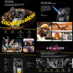 Ulefone Armor 30 Pro Rugged Phone, 16GB+512GB, Night Vision, 6.95 inch + 3.4 inch Dual Screen Android 14 MediaTek Dimensity 7300X Octa Core, Network: 5G, OTG, NFC