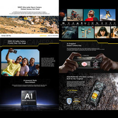 Ulefone Armor 30 Pro Rugged Phone, 16GB+512GB, Night Vision, 6.95 inch + 3.4 inch Dual Screen Android 14 MediaTek Dimensity 7300X Octa Core, Network: 5G, OTG, NFC