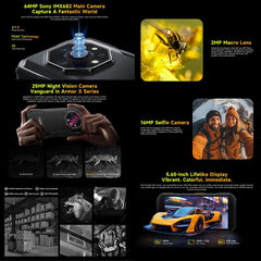 Ulefone Armor X32 Pro 5G, 8GB+256GB, Night Vision, IP68/IP69K Rugged Phone, 5.65 inch Android 14 MediaTek Dimensity 6300 Octa Core, Network: 5G, NFC, OTG