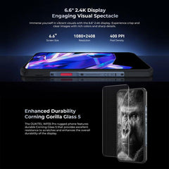 Oukitel WP35 Pro 5G Rugged Phone, 12GB+512GB, 6.6 inch MediaTek Dimensity 6300 Octa Core, NFC, OTG, Network: 5G