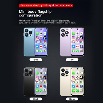 SOYES XS19 Pro, 6GB+128GB, 3.8 inch Android 12.0 MTK6762 Quad Core, Network: 4G, Dual SIM, GPS, OTG, Support Google Play Store, 6GB+128GB