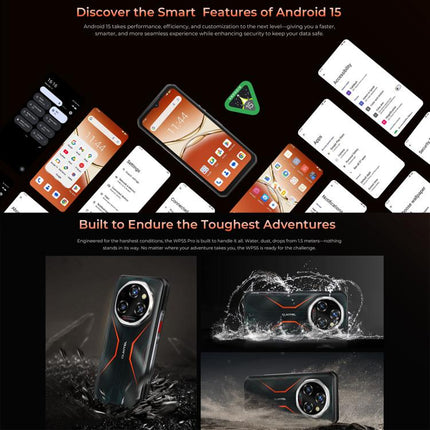 Oukitel WP55 Pro 5G Rugged Phone, 16GB+512GB, 108MP Camera, Fingerprint Identification, 6.6 inch Android 15 MediaTek Dimensity 7025 Octa Core, NFC, OTG, Network: 5G, WP55 Pro
