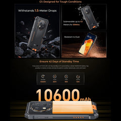 Oukitel G1 Rugged Phone, 6GB+256GB, Fingerprint Identification, 6.52 inch Android 14 T606 Octa Core, NFC, OTG, Network: 4G