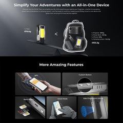 Oukitel WP100 TITAN 5G Projector Rugged Phone, 16GB+512GB, 200MP Camera, Fingerprint Identification, 6.8 inch Android 14 MediaTek Dimensity 7300 Octa Core, NFC, OTG, Network: 5G