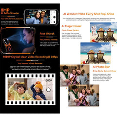 Blackview Oscal Marine 2, 8GB+256GB, 6.56 inch Android 15 Unisoc UMS9230E T615 Octa Core, Network: 4G, OTG, NFC