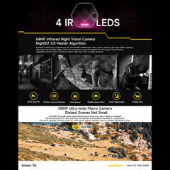 Ulefone Armor 30, 12GB+512GB, Night Vision, IP68/IP69K Rugged Phone, 6.95 inch Android 15 MediaTek Helio G100 Octa Core, Network: 4G, NFC, OTG