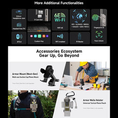 Ulefone Armor 34 Pro, 16GB+512GB, Night Vision, IP68/IP69K Rugged Phone, 6.95 inch Android 15 MediaTek Dimensity 7300 Octa Core, Network: 5G, NFC, OTG