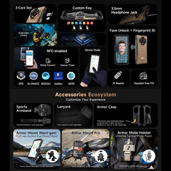 Ulefone Armor X16 Pro, 5GB+256GB, Night Vision, IP68/IP69K Rugged Phone, 6.56 inch Android 15 MediaTek Dimensity 6300 Octa Core, Network: 5G, NFC, OTG