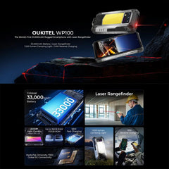 Oukitel WP100 Laser Rangefinder Rugged Phone, 12GB+512GB, 200MP Camera, Fingerprint Identification, 6.8 inch Android 14 MediaTek Dimensity 7300 Octa Core, NFC, OTG, Network: 5G