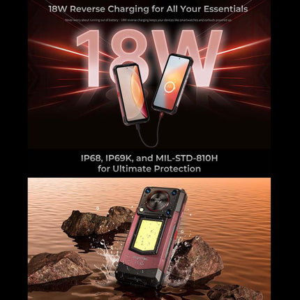 Oukitel WP56 Rugged Phone, 12GB+512GB, 108MP Camera, Fingerprint Identification, 6.8 inch Android 15 MTK Dimensity 7050 Octa Core, NFC, OTG, Network: 5G