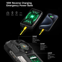 Ulefone Armor 33 Pro Rugged Phone, 16GB+512GB, Night Vision, 6.95 inch + 3.4 inch Dual Screen Android 14 MediaTek Dimensity 7300X Octa Core, Network: 5G, OTG, NFC