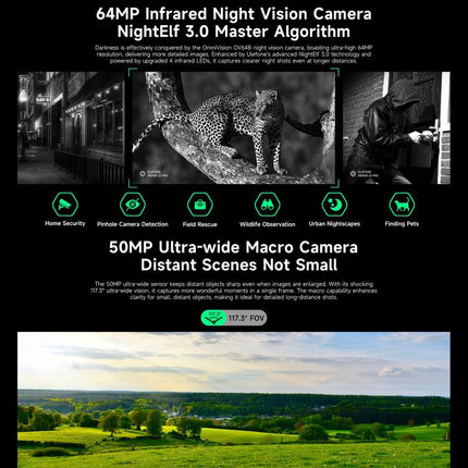 Ulefone Armor 33 Pro Rugged Phone, 16GB+512GB, Night Vision, 6.95 inch + 3.4 inch Dual Screen Android 14 MediaTek Dimensity 7300X Octa Core, Network: 5G, OTG, NFC, Armor 33 Pro