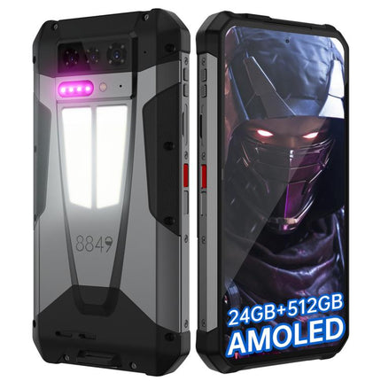 Unihertz 8849 Tank 4 Night Vision Projector Rugged Phone, 12GB+512GB, 6.78 inch Android 14 Dimensity 7300 MT6878 Octa Core, Network: 5G, NFC, Tank 4 12GB+512GB
