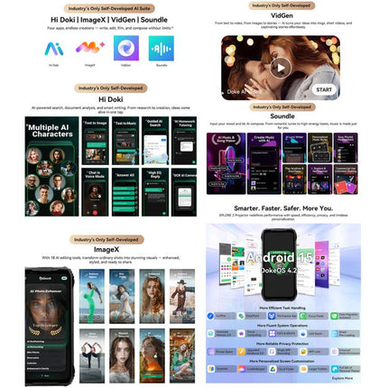 Blackview XPLORE 2 Projector , 12GB+256GB, 6.73 inch Android 15 Dimensity 8300 MT6897 Octa Core, Network: 5G, OTG, NFC