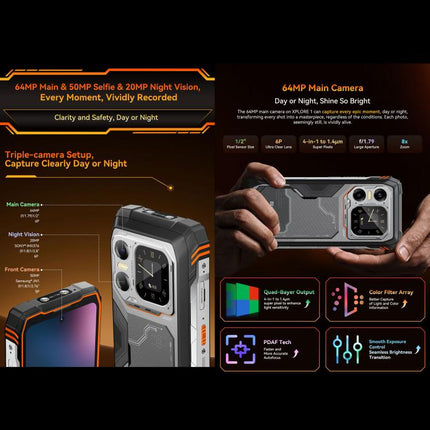 Blackview XPLORE 1, 12GB+256GB, 6.78 inch Android 15 Dimensity 7050 MT8791V/HZA Octa Core, Network: 5G, OTG, NFC, XPLORE 1 12GB+256GB