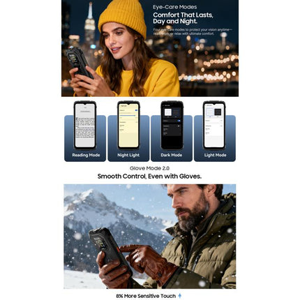Blackview ROCK 1 Rugged Phone, 8GB+256GB, 6.56 inch Android 16 MT6769V/CB Helio G81 Octa Core, Network: 4G, OTG, NFC, ROCK 1 8GB+256GB