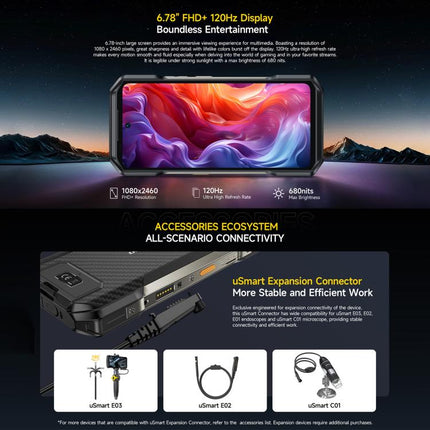 Ulefone Armor 27T+ Rugged Phone, 12GB+256GB, Thermal Imager, Night Vision, 10600mAh, 6.78 inch Android 14 MediaTek Helio G99 Octa Core, Network: 4G, NFC, OTG, Armor 27T+