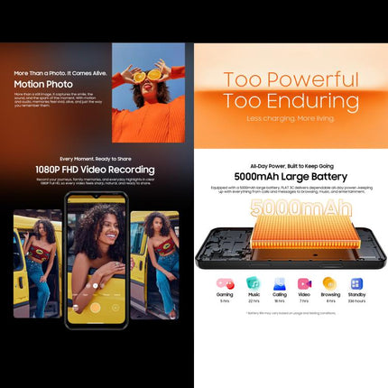 Blackview Oscal FLAT 3C, 4GB+128GB, 6.56 inch Android 16 Unisoc UMS312 T310 Quad Core, OTG, Network: 4G, 4GB+128GB