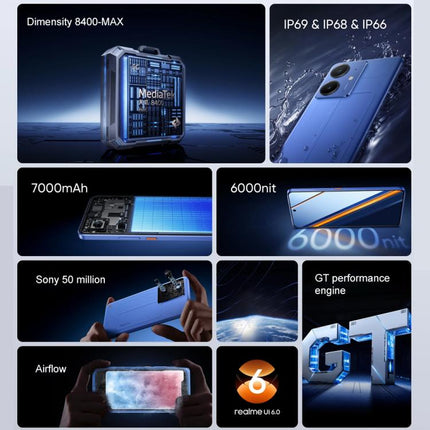 Realme Neo7 SE, 12GB+512GB, 6.78 inch Android 15 / Realme UI 6.0 MediaTek Dimensity 8400-MAX Octa Core, NFC, Network: 5G