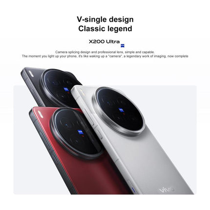 vivo X200 Ultra, 12GB+256GB, Face ID / 3D Ultrasonic Fingerprint, 6.82 inch OriginOS 5 / Android 15 Snapdragon 8 Elite Octa Core, OTG, NFC, Network: 5G, Support Google Play