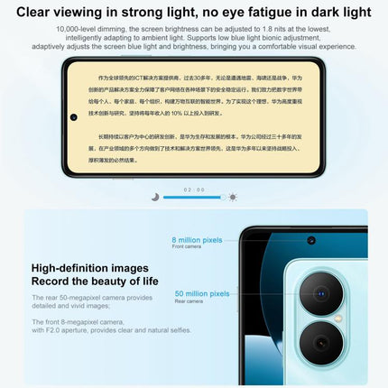 HUAWEI Enjoy 80, 8GB+256GB, Side Fingerprint, 6.67 inch HarmonyOS 4.0, OTG, Not Support Google Play