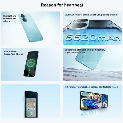 HUAWEI Enjoy 80, 8GB+512GB, Side Fingerprint, 6.67 inch HarmonyOS 4.0, OTG, Not Support Google Play