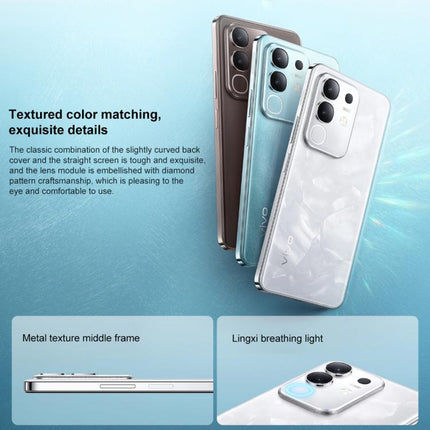 vivo Y300t, 8GB+256GB, Face ID / Side Fingerprint,  6.72 inch Android 15 OriginOS 5 Dimensity 7300 Octa Core, OTG, NFC, Network: 5G