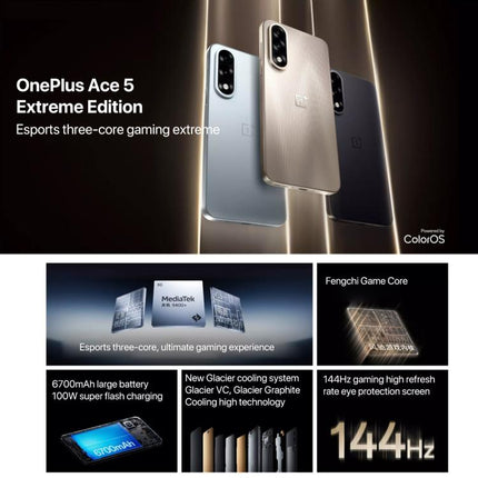 OnePlus Ace 5 Ultra, 16GB+512GB, 6.83 inch ColorOS 15.0 MediaTek Dimensity 9400+ Octa Core, NFC, Network: 5G, 16GB+512GB