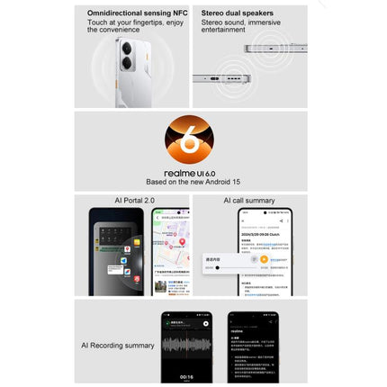 Realme 14, 16GB+512GB, Screen Fingerprint Identification, 6.67 inch Realme UI 6.0 Snapdragon 6 Gen 4 Octa Core, NFC, Network: 5G