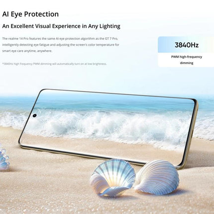 Realme 14 Pro, 16GB+512GB, Screen Fingerprint Identification, 6.77 inch Realme UI 6.0 Dimensity 7300 Octa Core, NFC, Network: 5G