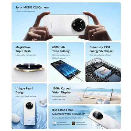 Realme 14 Pro, 16GB+512GB, Screen Fingerprint Identification, 6.77 inch Realme UI 6.0 Dimensity 7300 Octa Core, NFC, Network: 5G