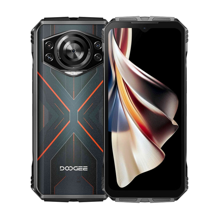 DOOGEE S Cyber, 8GB+256GB, 6.58 inch Android 14 Spreadtrum T606 Octa Core, Network: 4G, OTG, NFC (Black Red)