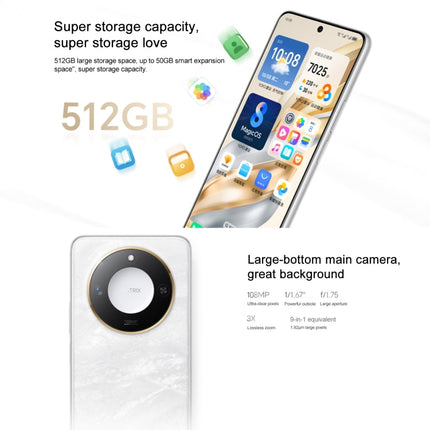 Honor X60, 12GB+256GB, Side Fingerprint, 6.8 inch MagicOS 8.0 Dimensity 7025-Ultra Octa Core, Network: 5G, OTG, Not Support Google Play, 12GB+256GB