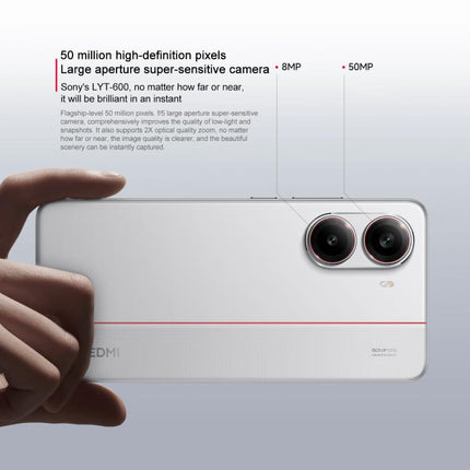 Xiaomi REDMI Turbo 4, 16GB+256GB, 6.67 inch Xiaomi HyperOS 2 Dimensity 8400-Ultra Octa Core 3.0GHz, NFC, Network: 5G, 16GB+256GB