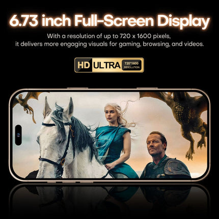 i16 Pro Max / A08A, 3GB+64GB, 6.73 inch Screen, Face Identification, Android 8.1 MTK6753 Octa Core, Network: 4G, Dual SIM, AU Plug, i16 Pro Max / A08A, , AU Plug