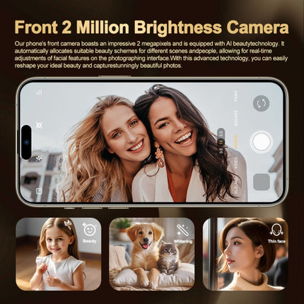 i16 Pro Max / Q5A, 6GB+128GB, 6.5 inch Screen, Face Identification, Android 10 MTK6762 Octa Core, OTG, NFC, Network: 4G, Dual SIM, US Plug, i16 Pro Max / Q5A, US Plug