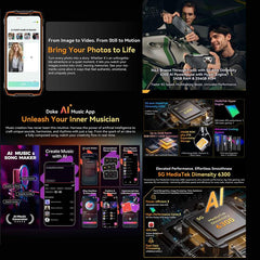 Blackview BL7000 Rugged Phone, 8GB+256GB, 6.78 inch Android 15 MediaTek Dimensity 6300 Octa Core, Network: 5G, NFC, OTG