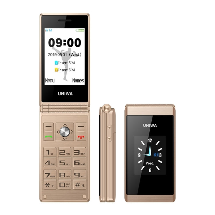 2.8 inch + 1.77 inch, MT6261D, Support Bluetooth, FM, SOS, GSM, Dual SIM