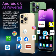 Face Identification, Android 6.0 Spreadtrum 7731G Quad Core, Network: 3G, Dual SIM,  with 64GB TF Card, i14 Pro Max N85+ 2GB+16GB