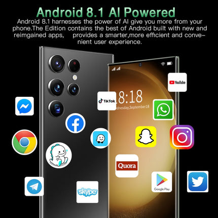 Face Identification, Android 8.1 MTK6753 Octa Core, Network: 4G, 3GB+64GB