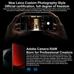 Quad Leica Back Cameras, In-screen Fingerprint Identification, 5000mAh Battery, 6.73 inch 2K OLED MIUI 14 Qualcomm Snapdragon 8 Gen2 Octa Core 4nm up to 3.19GHz, Network: 5G, NFC, Wireless Charging Function