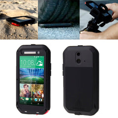 LOVE MEI for HTC One E8 Powerful Dustproof Shockproof Anti-slip Metal Protective Case