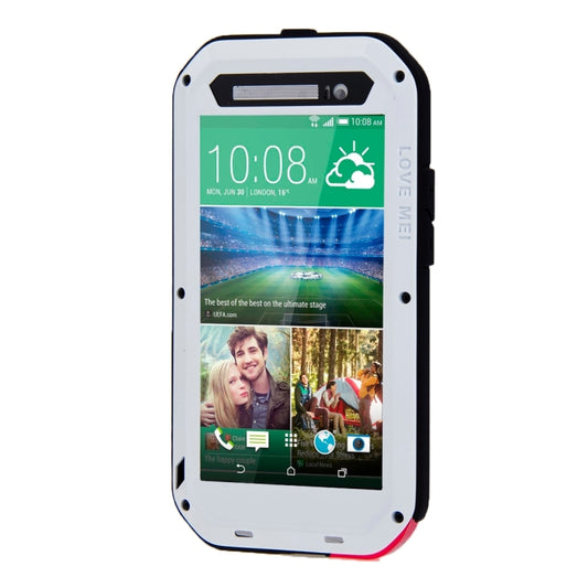 LOVE MEI for HTC One E8 Powerful Dustproof Shockproof Anti-slip Metal Protective Case