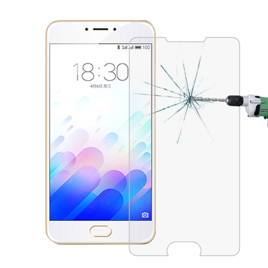 50 PCS for  Meizu Meilan Note 3 0.26mm 9H Surface Hardness 2.5D Explosion-proof Tempered Glass Film, No Retail Package, 1pcs