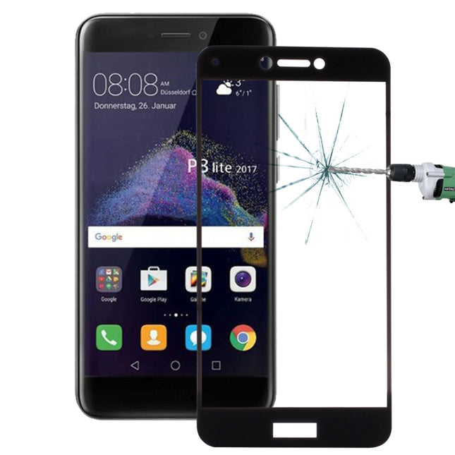 For Huawei P8 Lite (2017) 0.26mm 9H Surface Hardness Explosion-proof Full Screen Tempered Glass Screen Film