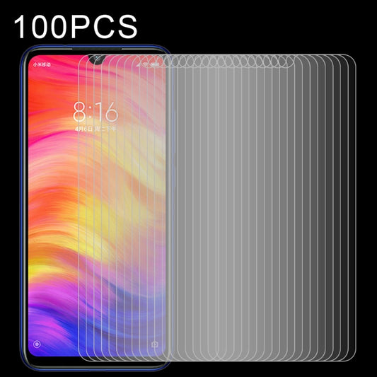 100 PCS 0.26mm 9H 2.5D Tempered Glass Film for Xiaomi Redmi Note 7, For Redmi Note 7 (100 PCS)