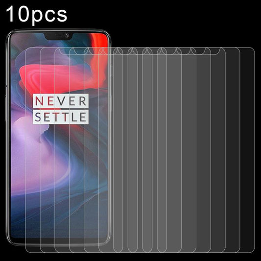 10 PCS 0.26mm 9H 2.5D Tempered Glass Film for OnePlus 6, For 6 (10 PCS)